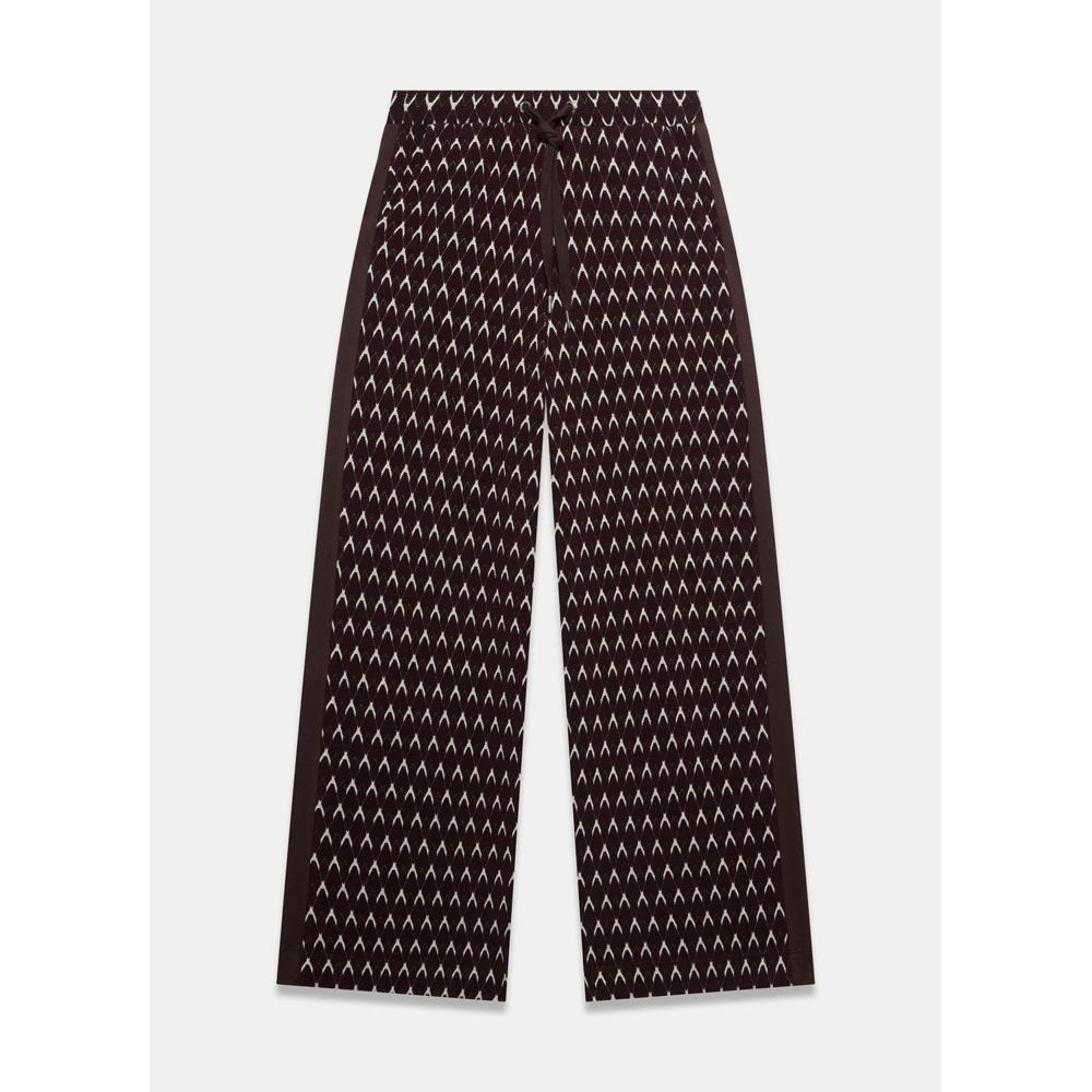 Mint Velvet Jacquard Wide Leg Trousers